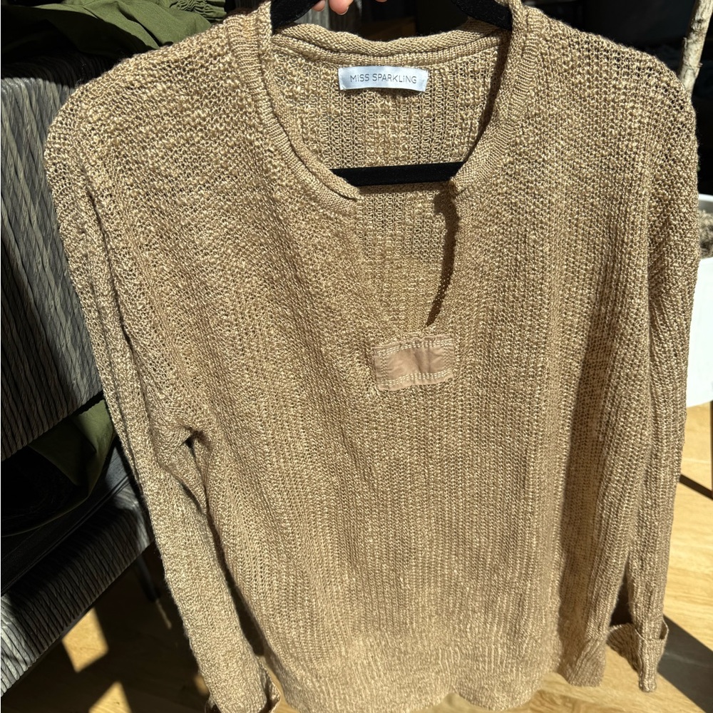 Women's Tan Sweater